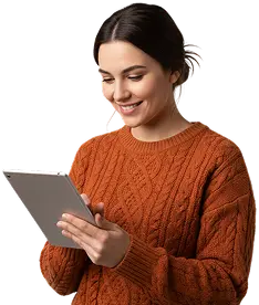Person reviewing a personalized list of benefit matches