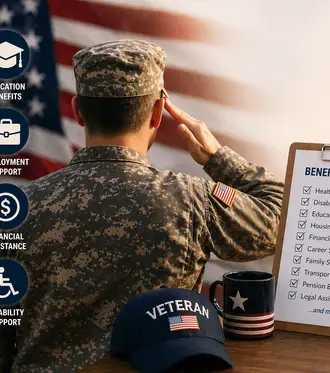 Veterans Benefits Guide : 20+ Service