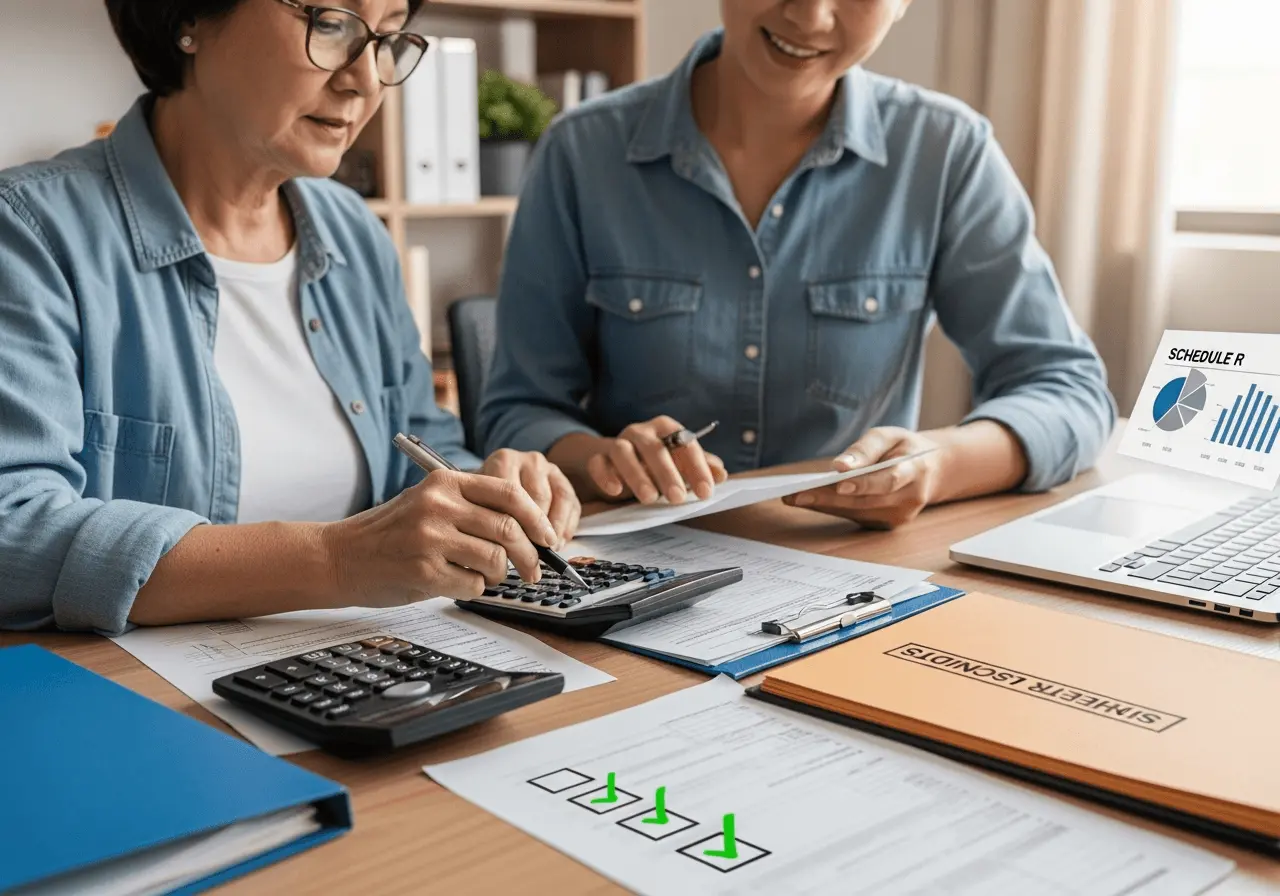 Step-by-step guide to Schedule R tax credit application 2026