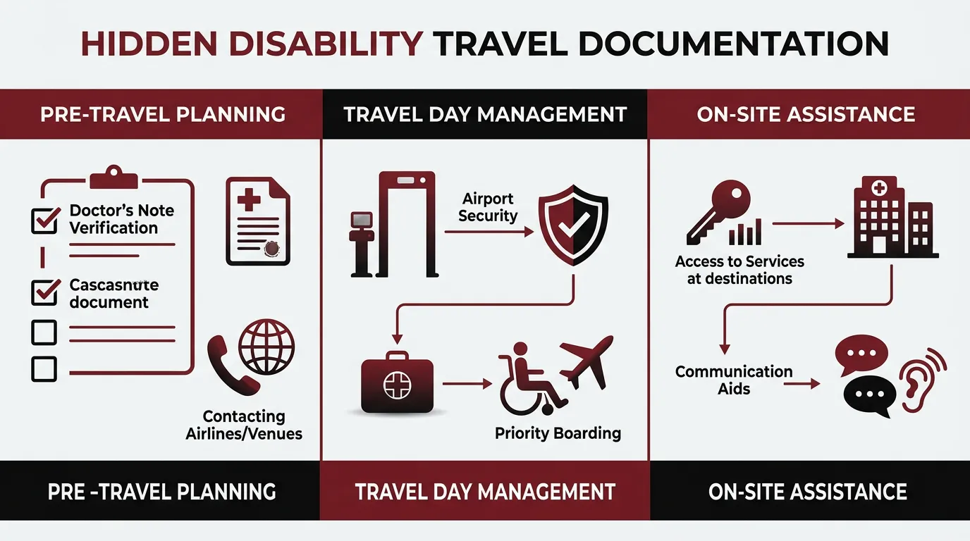 Infographic: Hidden disability travel documentation - Hidden disability travel documentation