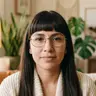 Portrait of Sarah, a woman in her mid thirties