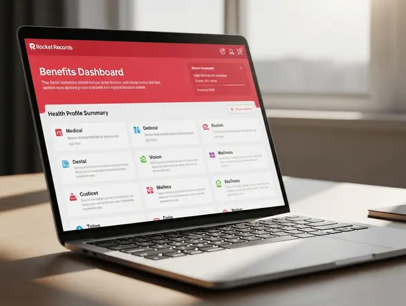Rocket Records platform analyzing medical records into a complete health profile of conditions, medications, and clinical history