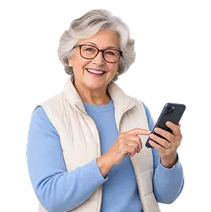 Person reviewing a personalized list of benefit matches