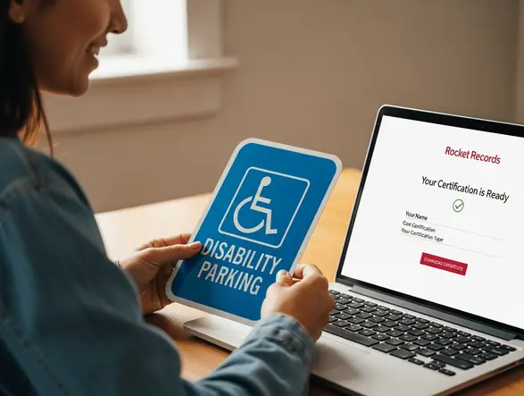 Approved certification documents ready to submit for benefit claims