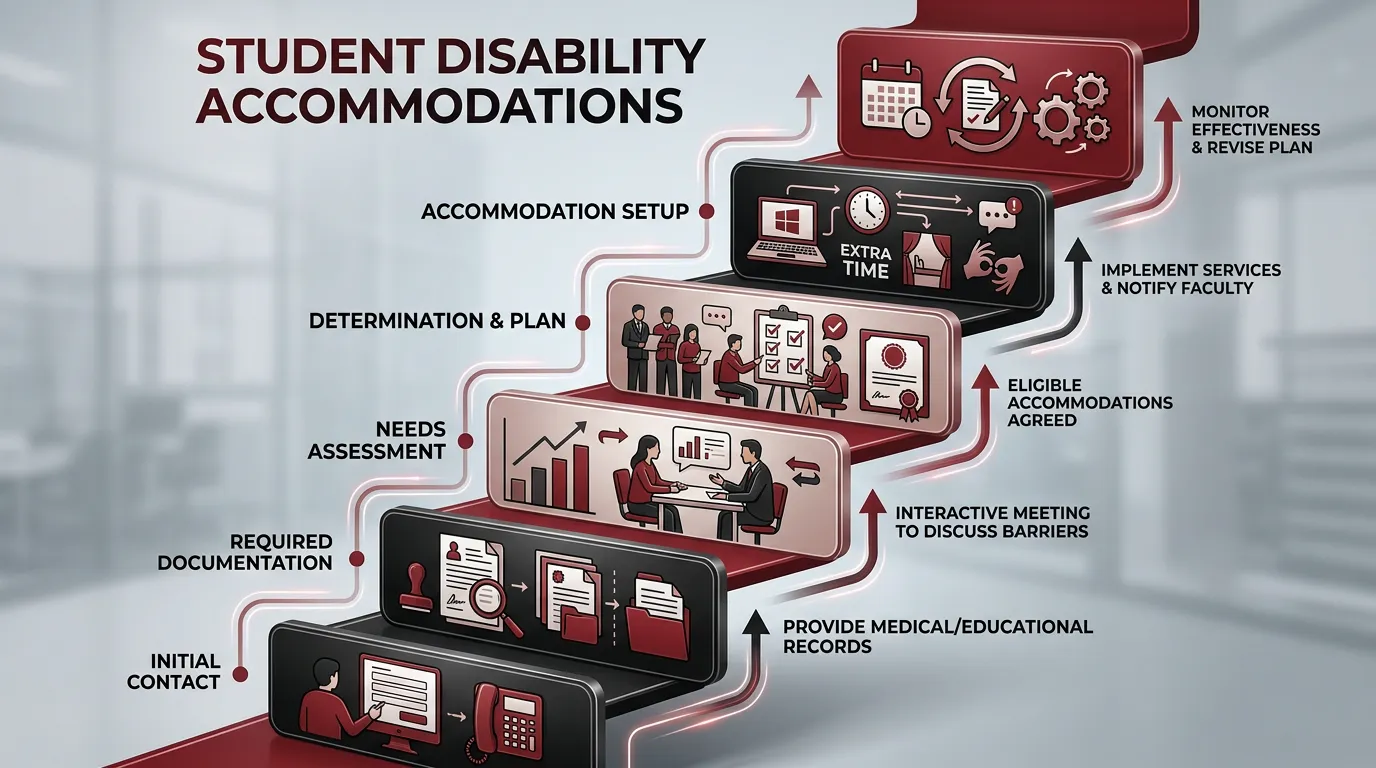 Infographic: Student Disability Accommodations Guide - Student Disability Accommodations Guide