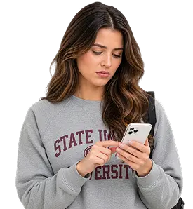 Person reviewing a personalized list of benefit matches