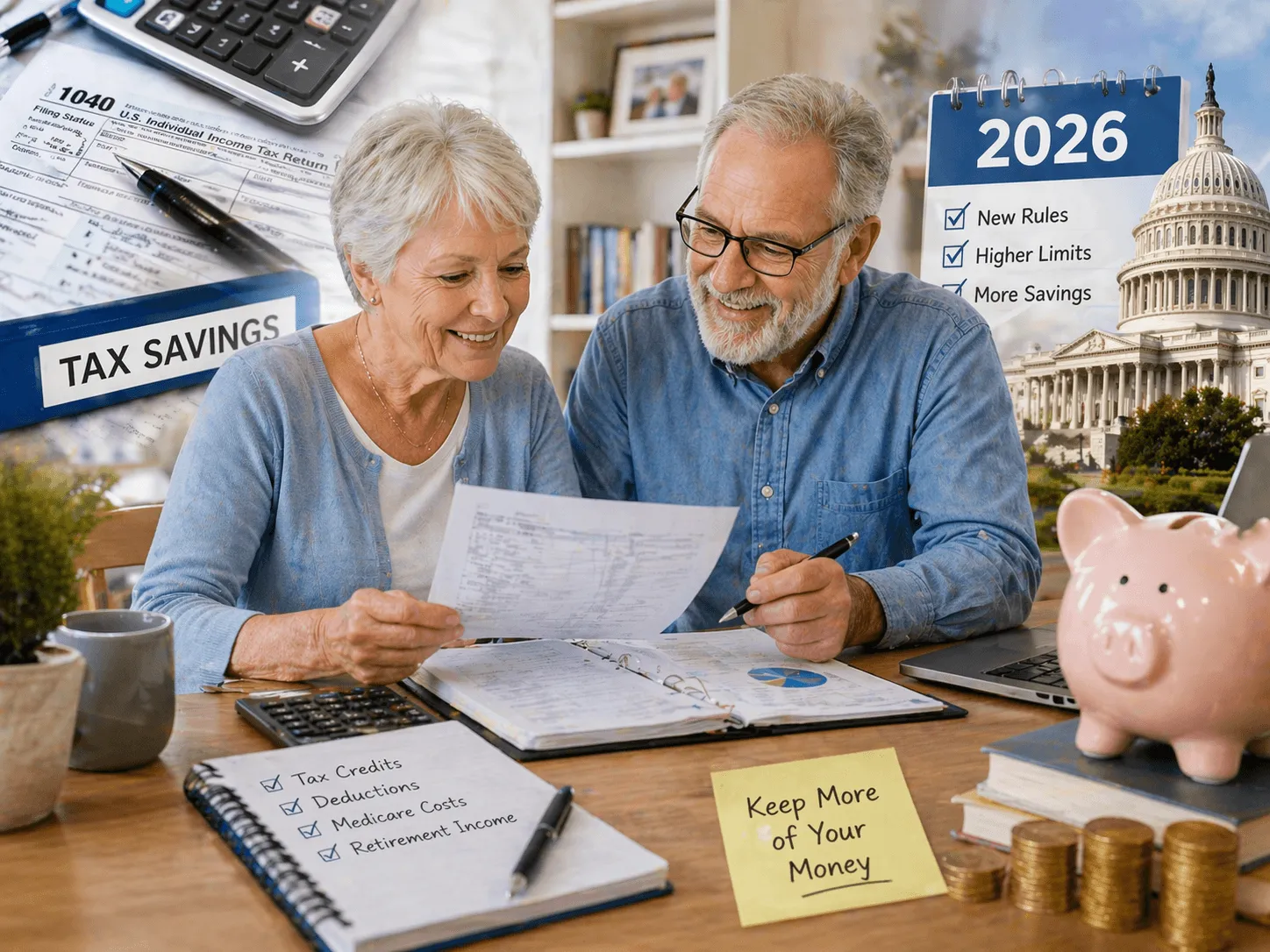 Tax savings in this senior benefits guide: credits, deductions, and new 2026 rules