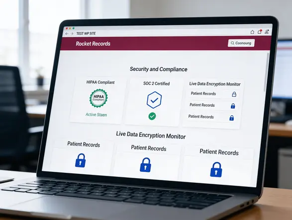 Engineer reviewing secure systems on multiple screens