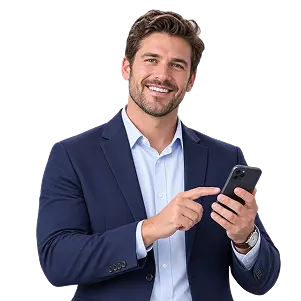 Person reviewing a personalized list of benefit matches
